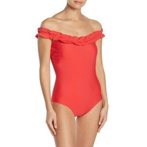 NWT Nicole Miller Off Shoulder One Piece Swimsuit